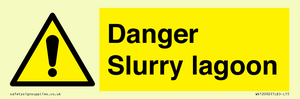 Danger Slurry lagoon